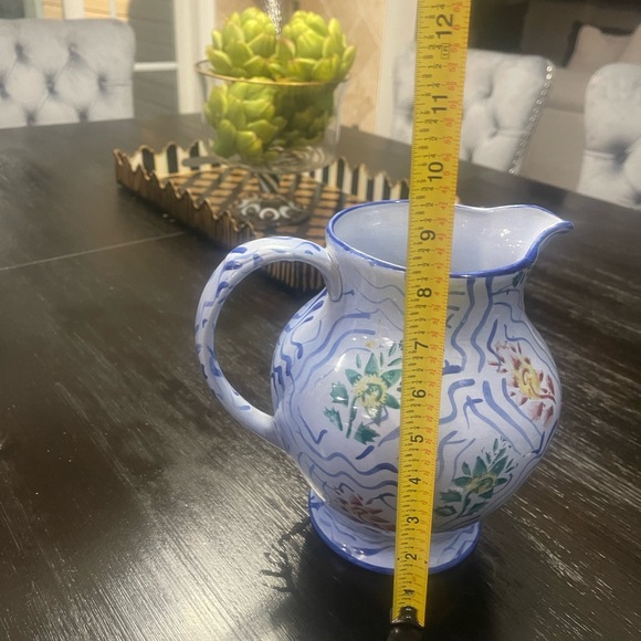 Tiffany & Co 1994 Vintage Alfama Pattern Ceramic Pitcher Limited Edition - Picture 6 of 7